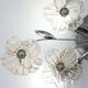 Large Size Gold and Transparent Murano Glass Wall light or Ceiling Light Fl
