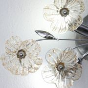 Large Size Gold and Transparent Murano Glass Wall light or Ceiling Light Fl