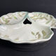 Faiencerie de Saint-Clément - Service dish "called beggar" - Art Deco - Earthenware - Mistletoe décor