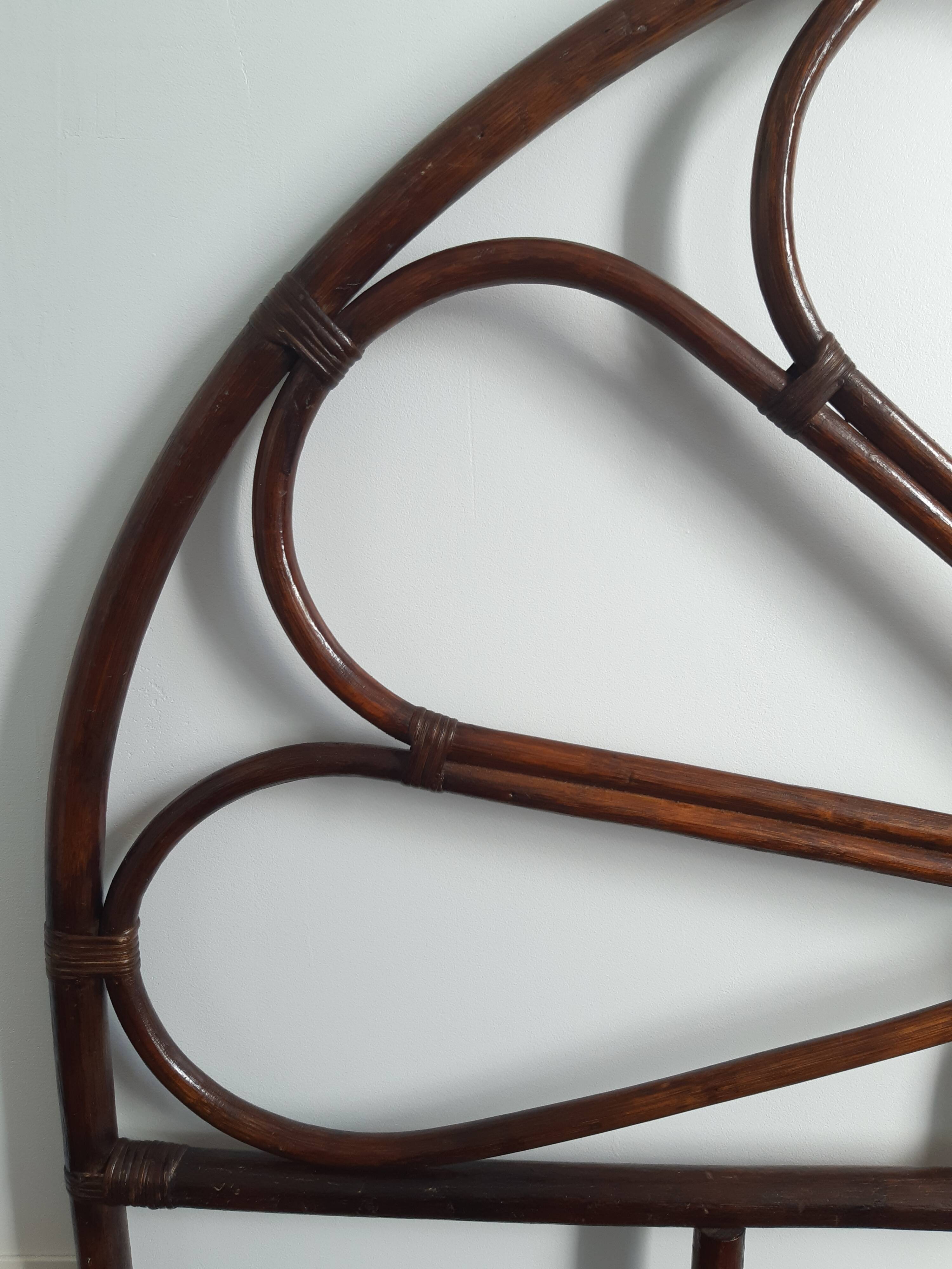 Rattan headboard 2 people