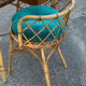 Rattan desk and chair 1960
