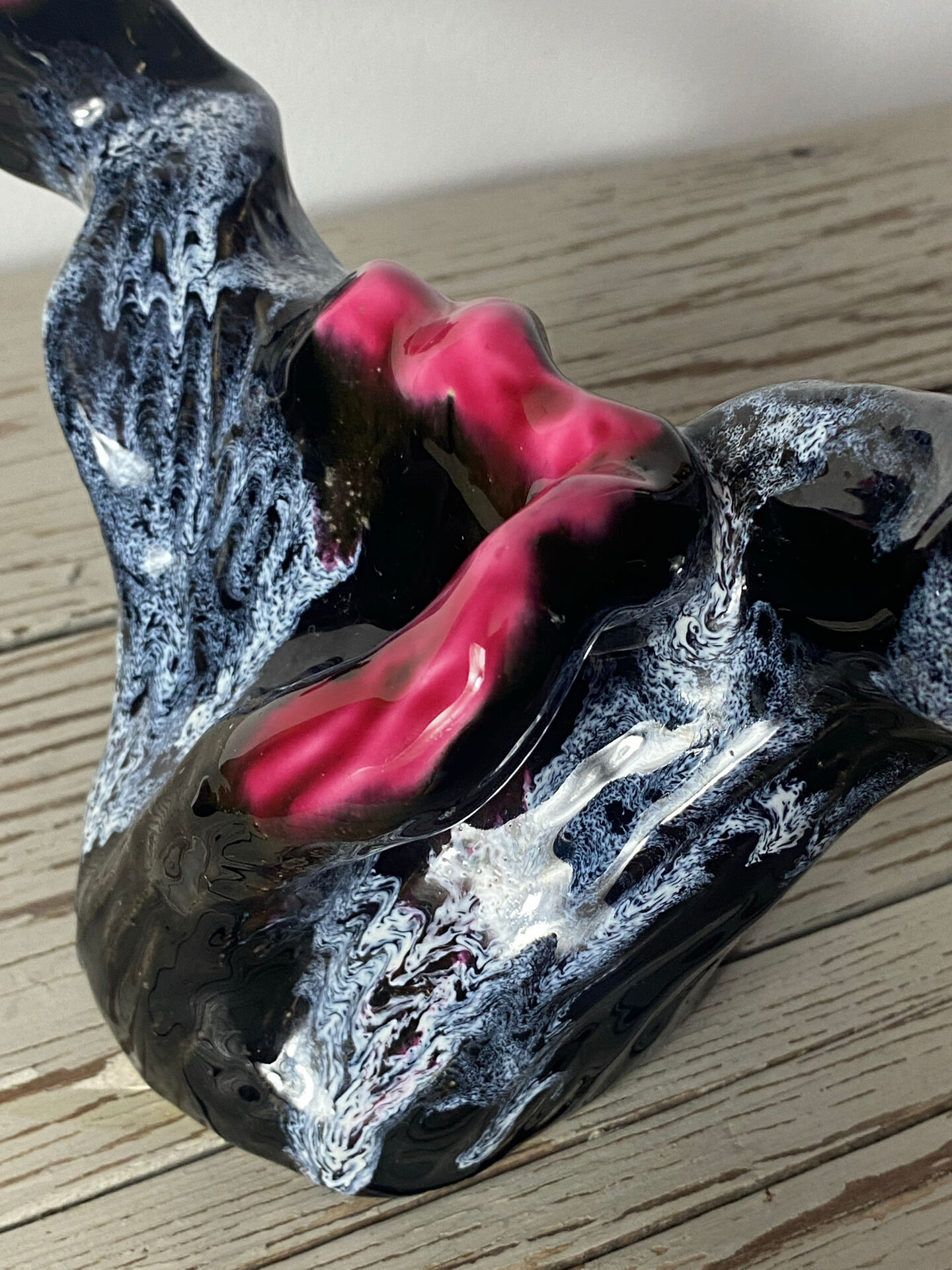 Double ceramic candlestick Vallauris