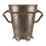 Art Nouveau stamped Tin Wine or Champagne Cooler, Belgium, 1906