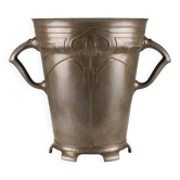 Art Nouveau stamped Tin Wine or Champagne Cooler, Belgium, 1906