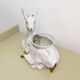 Vintage Italian Antica Athena Deer Faun Ceramic Flower Planter c.1980s
