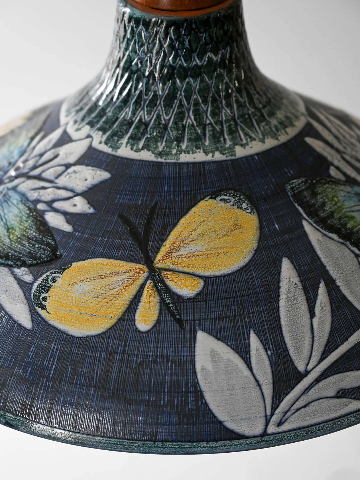 Ceramic pendant lamp by Tilgmans Keramik, attributed to Marian Zawadzki