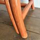 Vintage bamboo and curved rattan luggage rack