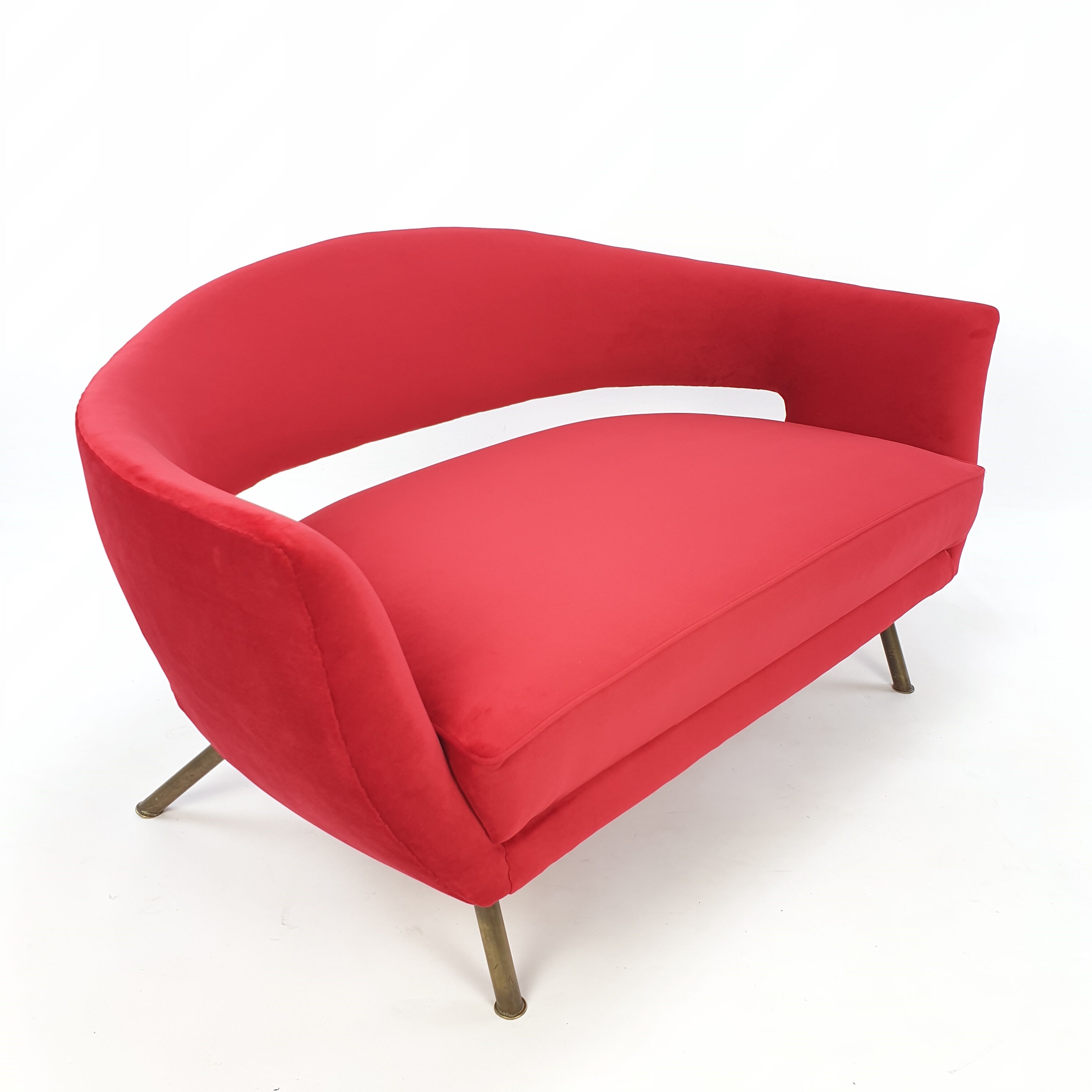 Mid Century Italian Sofa by Lenzi Nello 1954