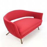 Mid Century Italian Sofa by Lenzi Nello 1954