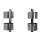 Pair of chrome italian mid-century wall lights