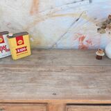 Magnificent vintage rustic raw wood buffet