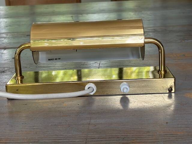 Brass wall light - early 20th century - Sweden