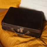Brown vintage suitcase