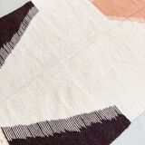 Kilim berber Moroccan ecru with colorful patterns 268x160cm