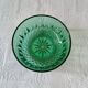 Vintage emerald green glass sugar bowl, Arcoroc France