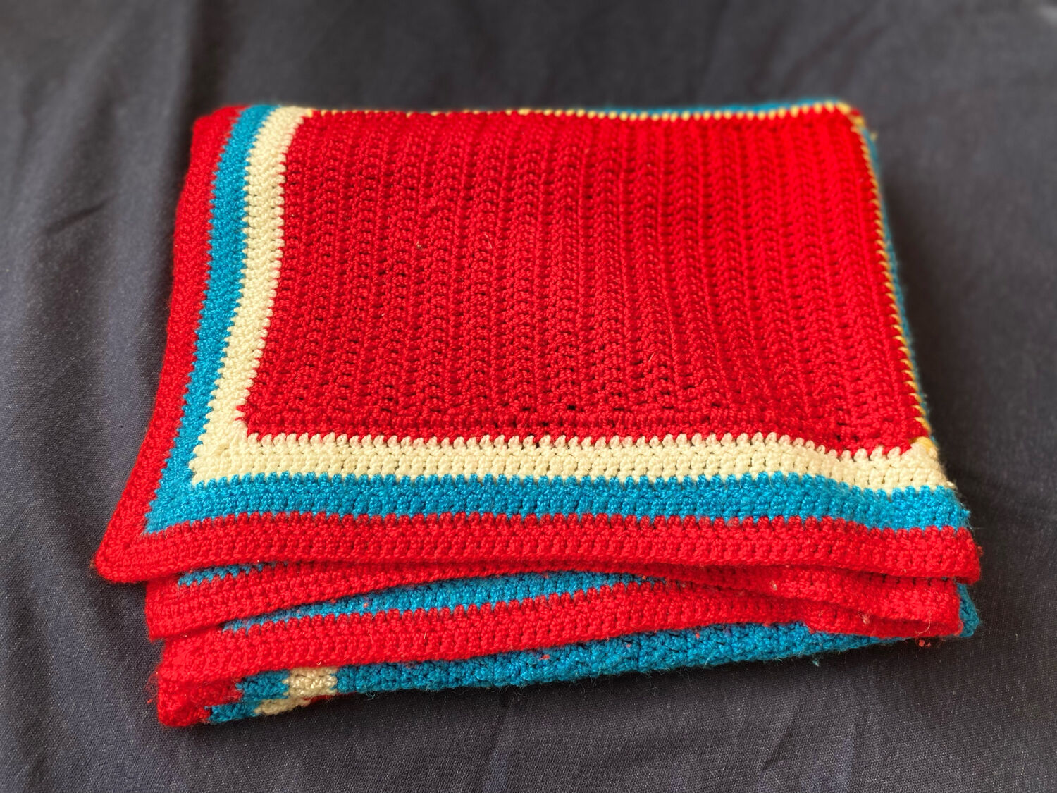 Wool patchwork plaid