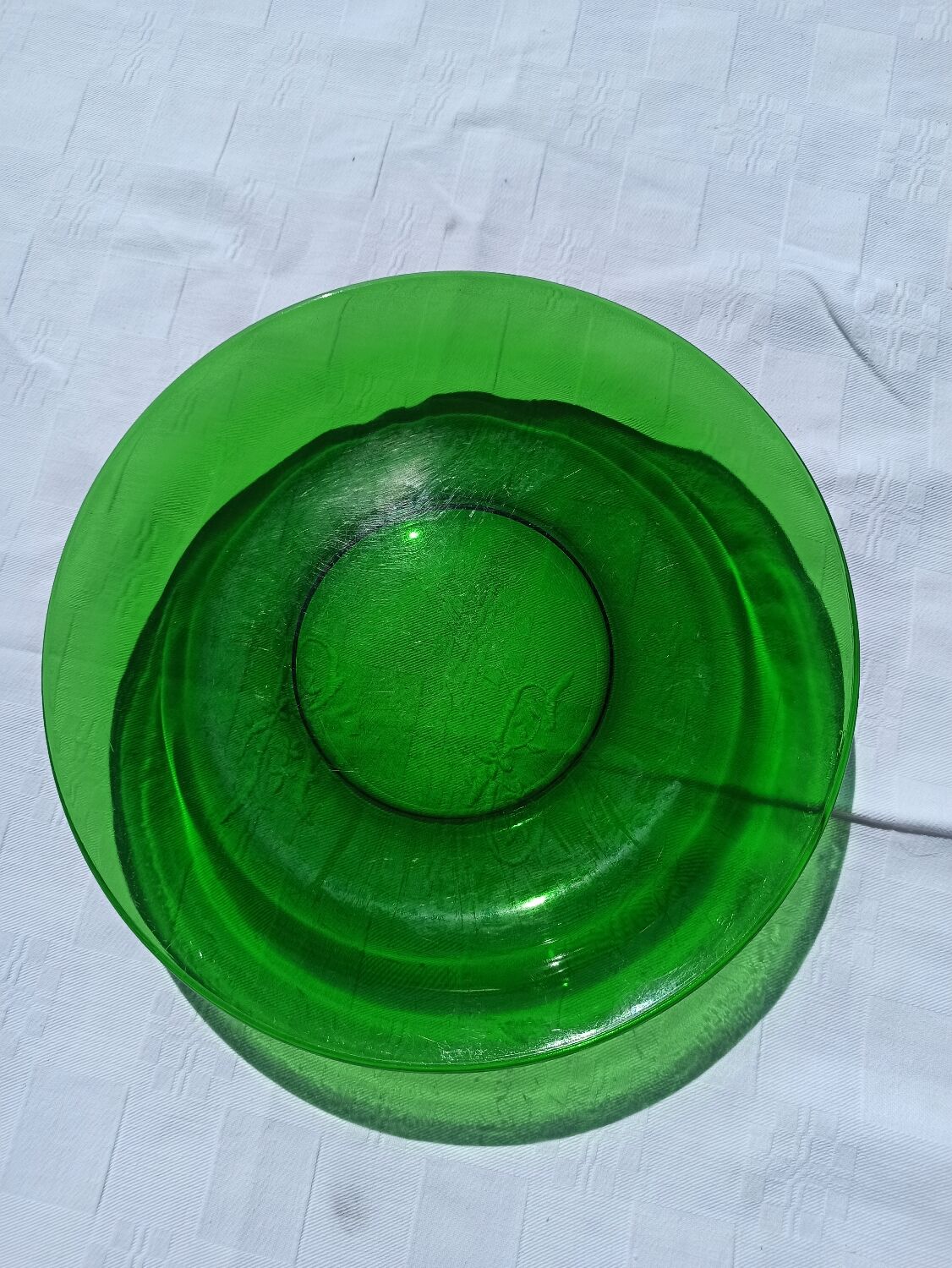 Plat rond vintage vereco france