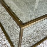 Table basse ampm verre laiton