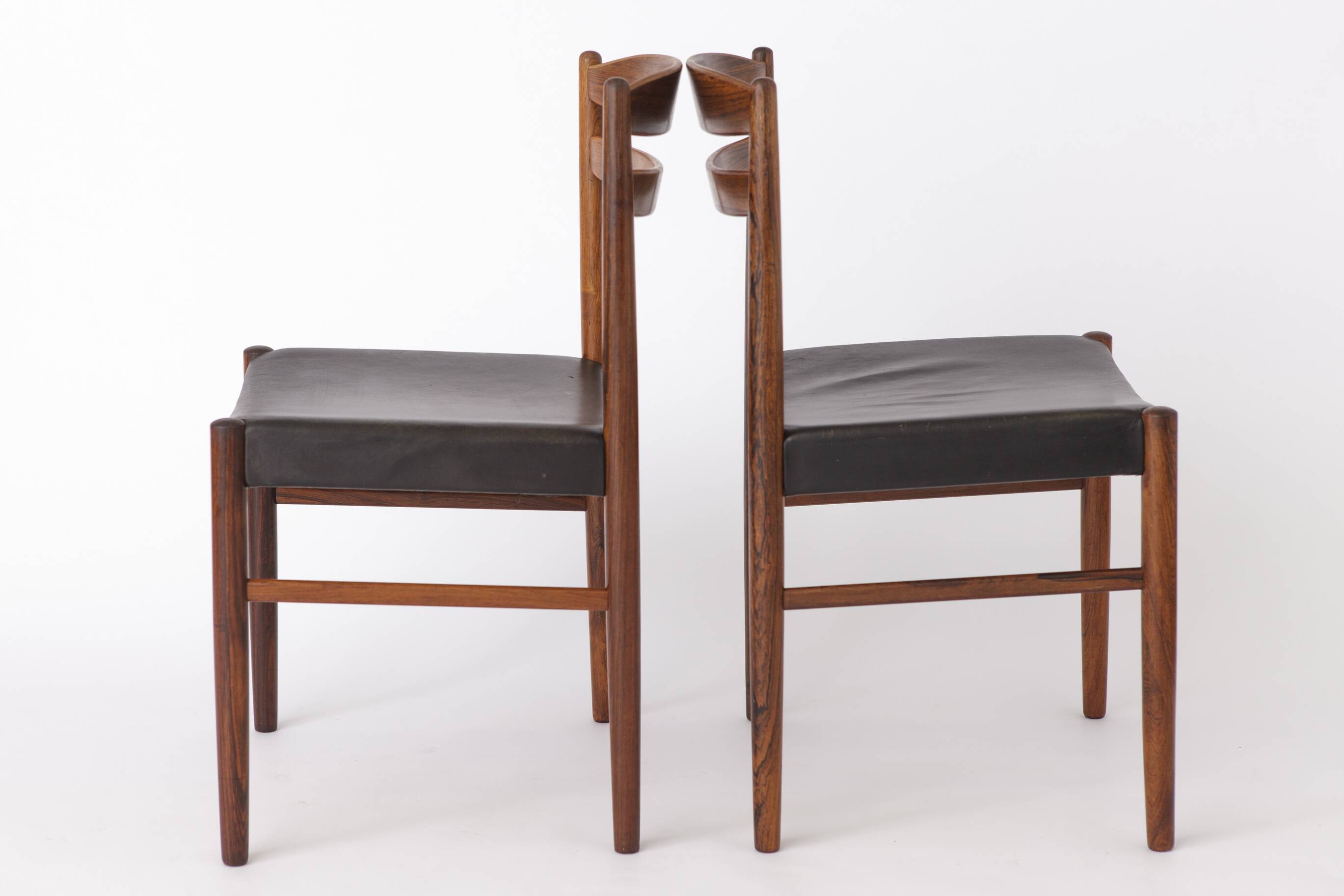 2 Vintage Dining Chairs 1960s, by Albert Johansson & Söner, Hyssna, Sweden