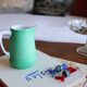 Bavarian porcelain matte green milk jug