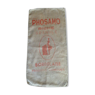 Industrial burlap bag "Phosamo Bordelaise"