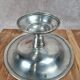 Vintage silver-plated compote with engraved frieze.
