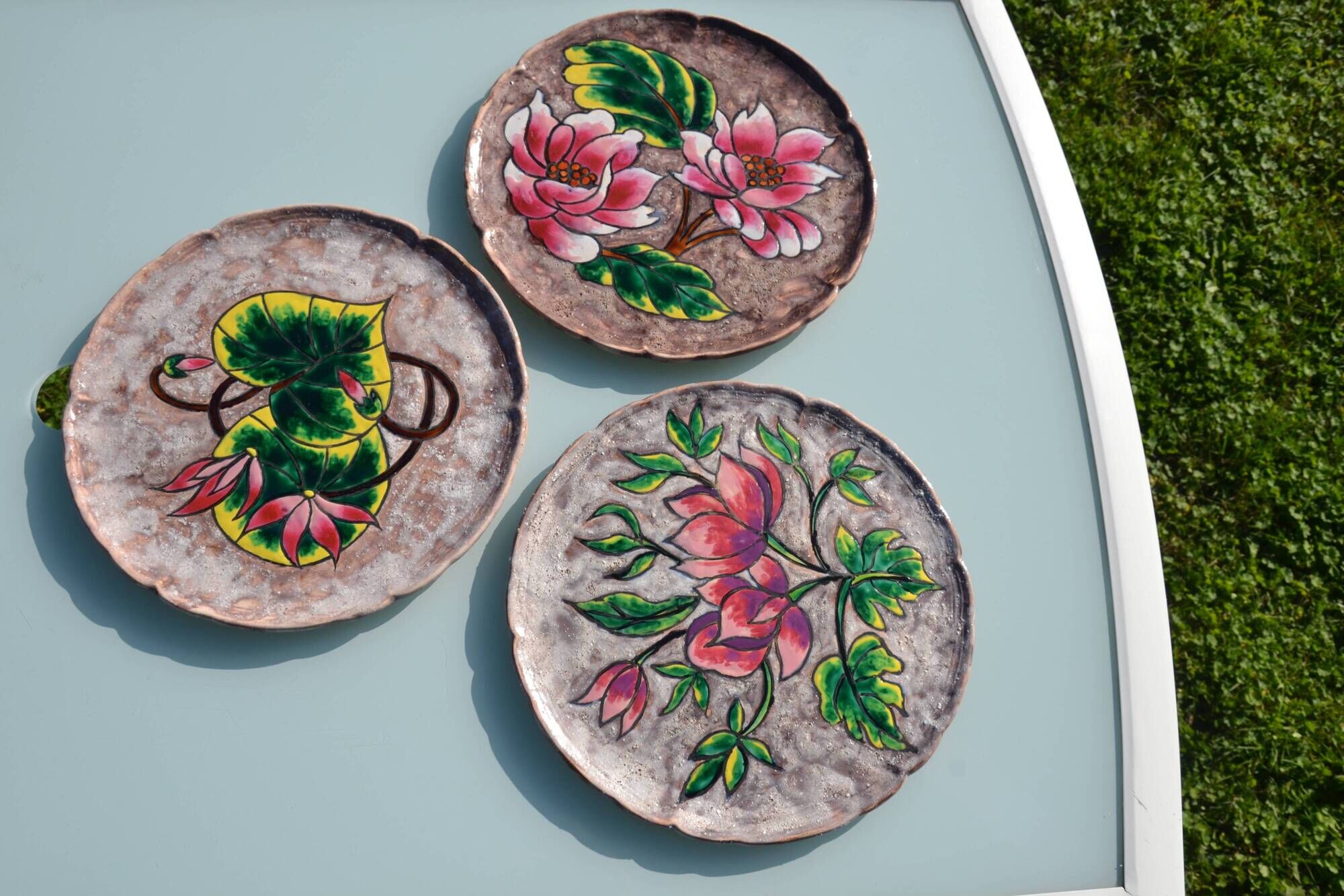 3 decorative plates from Vallauris