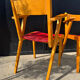 Bridge chairs with compass legs from the 1960s.