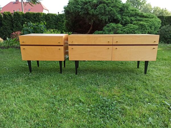 Buffet et chevet du milieu du siècle, années 1960 / 1970