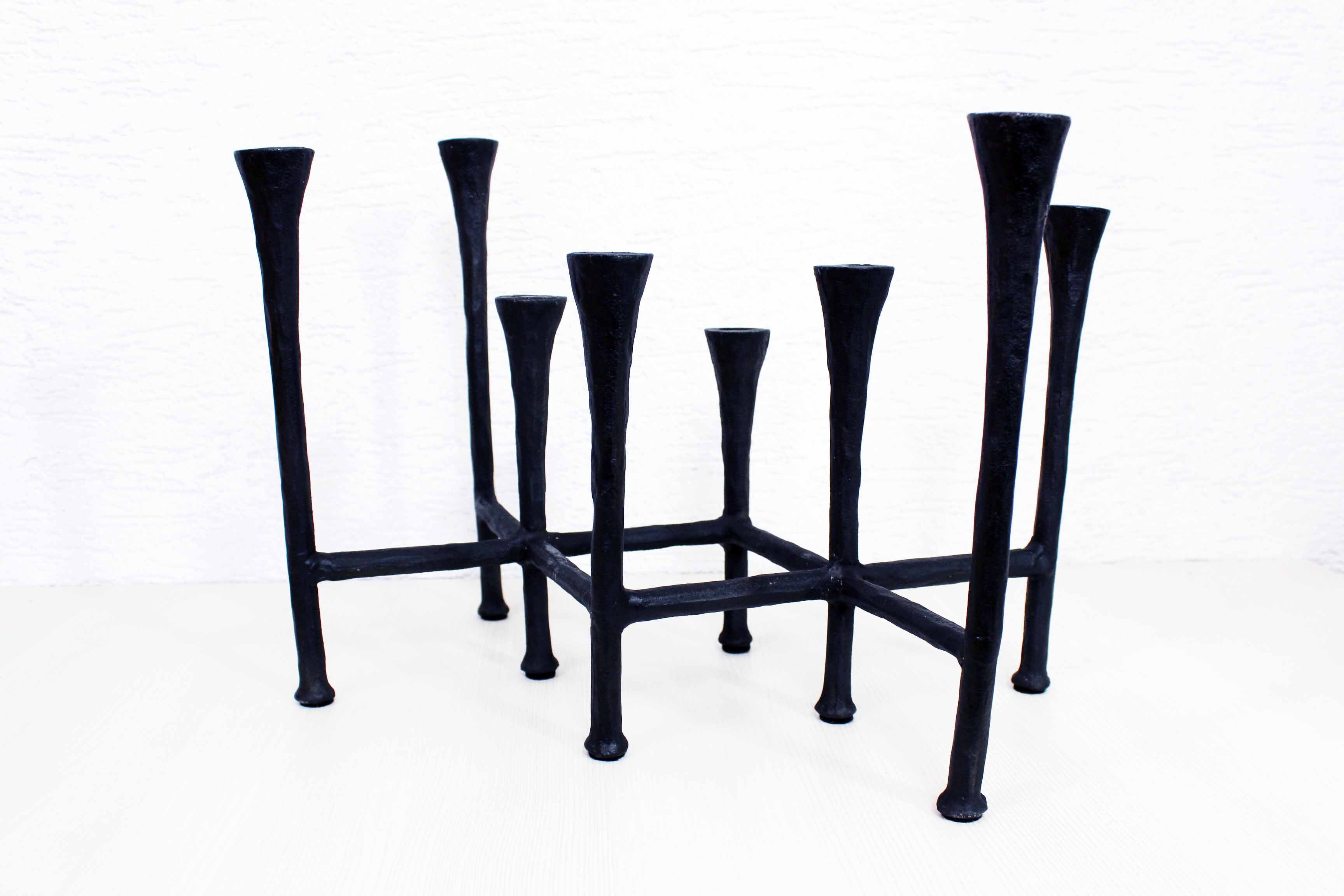 Scandinavian black metal candlestick