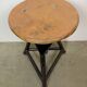 Tabouret pivotant industriel noir, années 1960