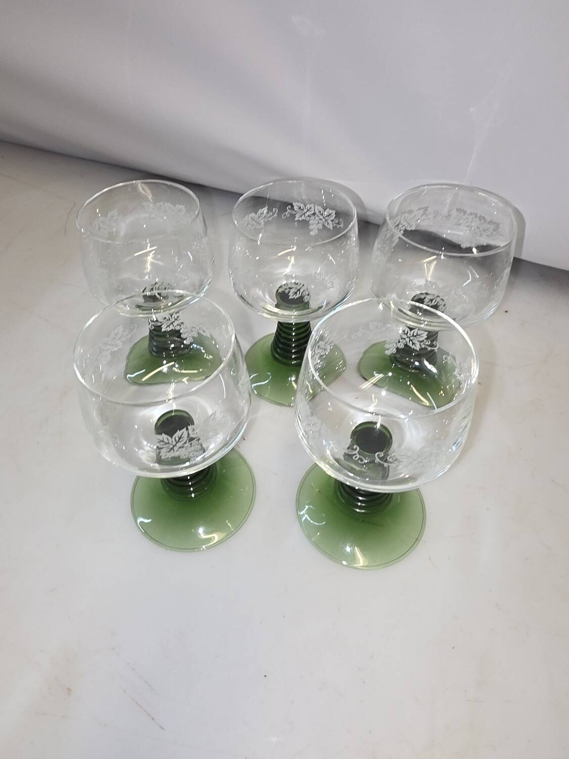 5 Alsace wine glasses from the 70s