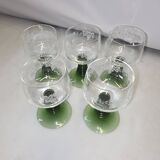 5 Alsace wine glasses from the 70s