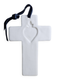 Handcrafted porcelain cross
