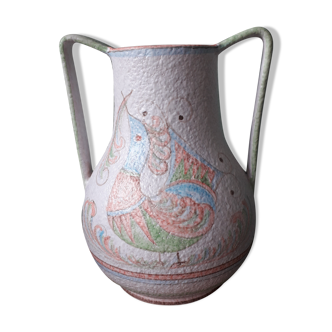 Italian ceramic vase signed Castel Sardo