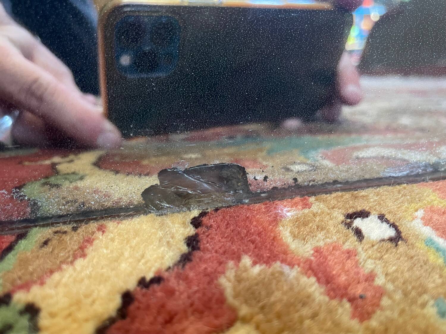 Louis Philippe Gendarme mirror with gold leaf