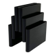 Black magazine rack by Giotto Stoppino for Kartell, 1970
