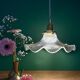 Vintage holophane glass pendant lampshade