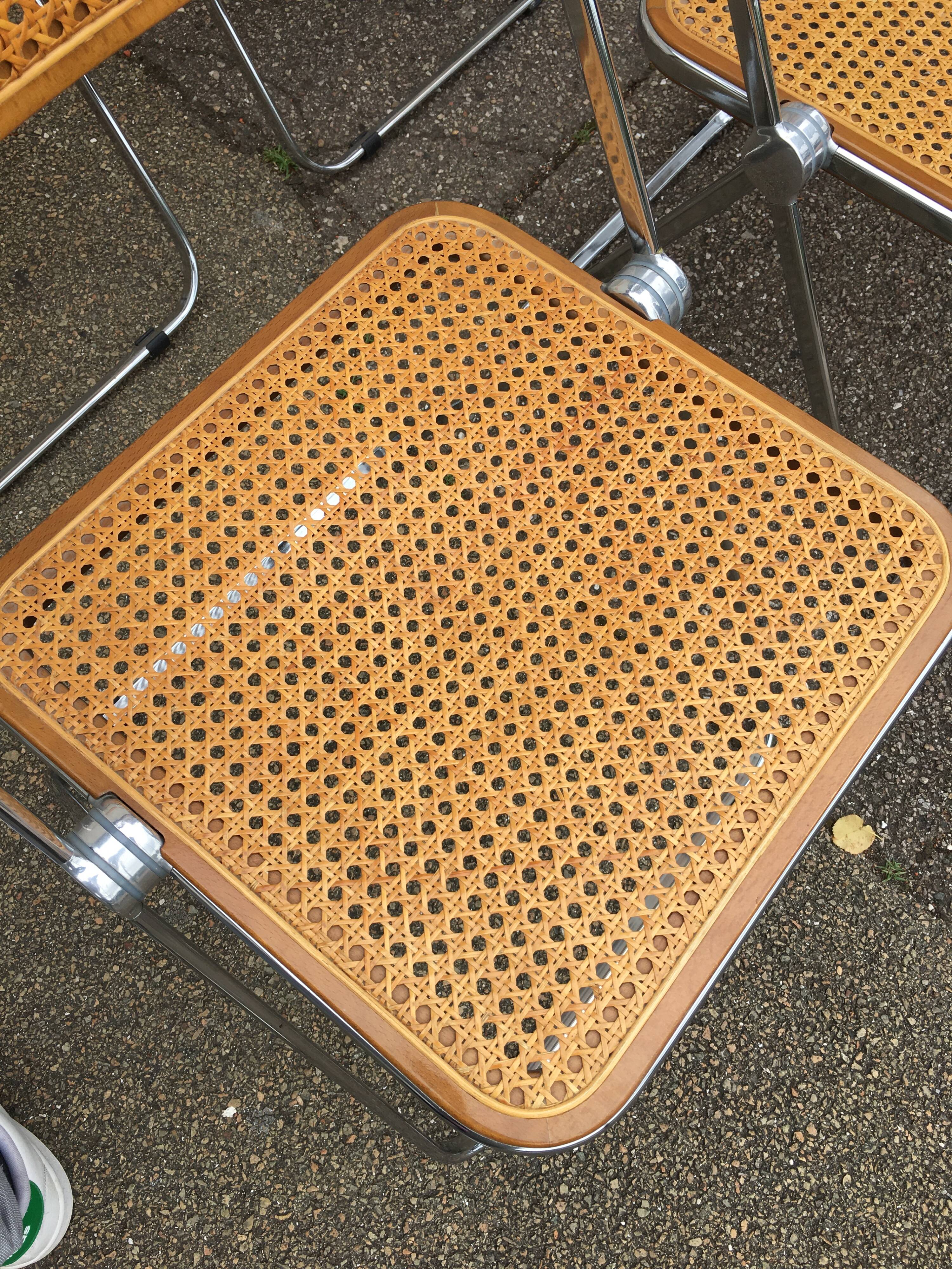 6 plia chairs by Giancarlo Piretti, Castelli circa 1967