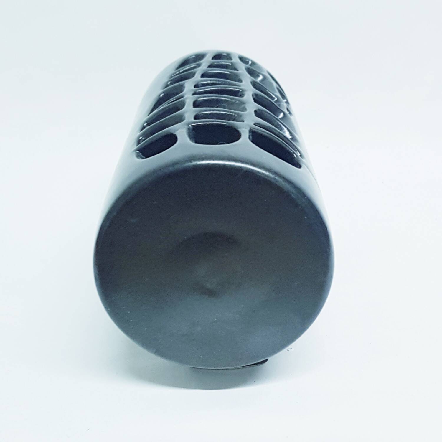 Vase à pied brutaliste du milieu du siècle