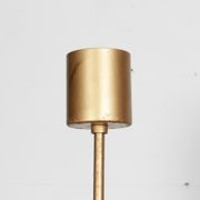 Metal and glass pendant lamp by Kamenicky Senov, 1970