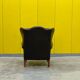 Traditional English Wingback Chesterfield Leather Armchair