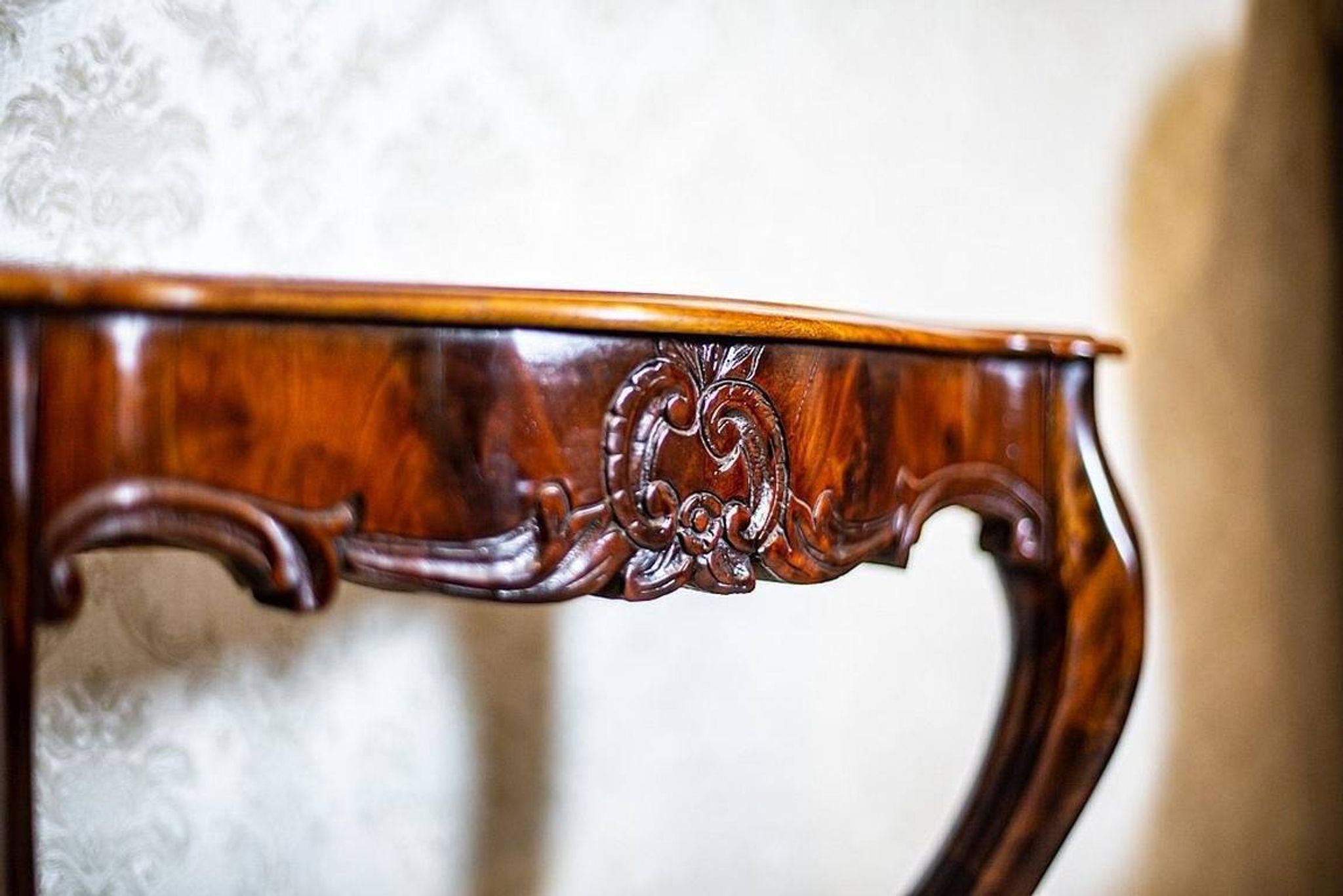 Set of Antique Louis Philippe Mirror and Console Table, 1890s