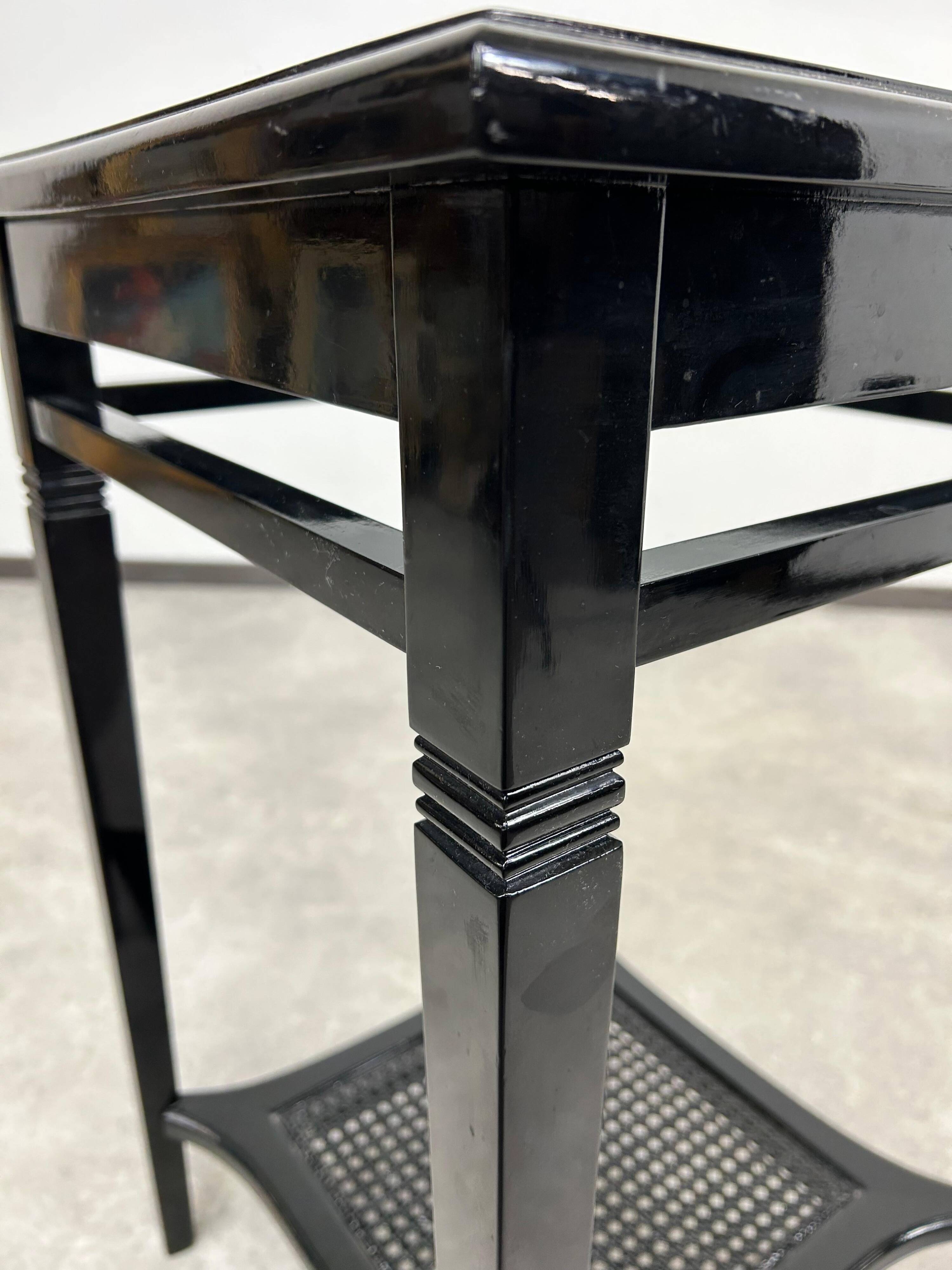 Black Art Nouveau side table