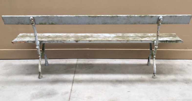 French vintage Garden Bench