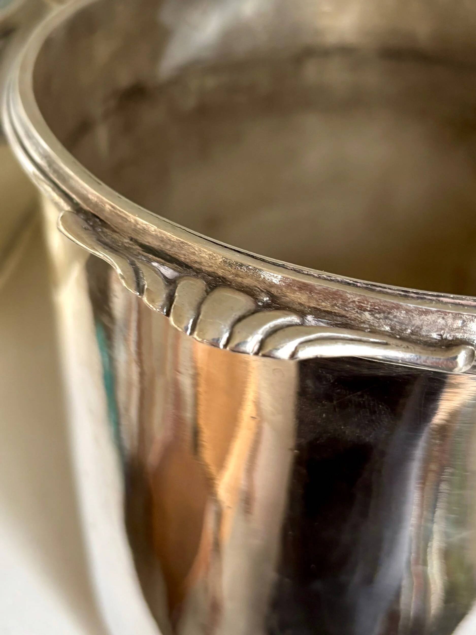 Silver-plated champagne bucket, 18th century