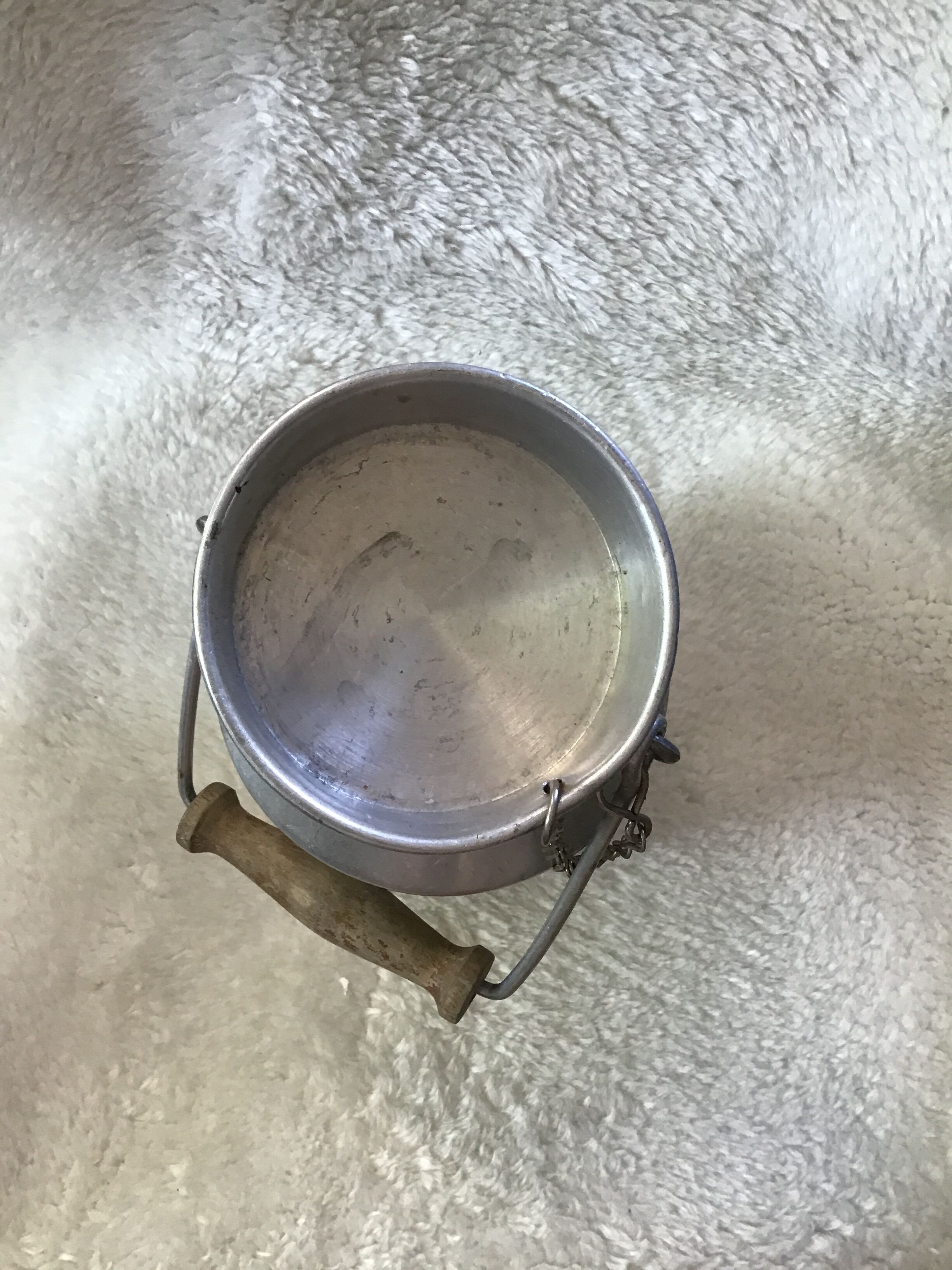 Metal milk jug