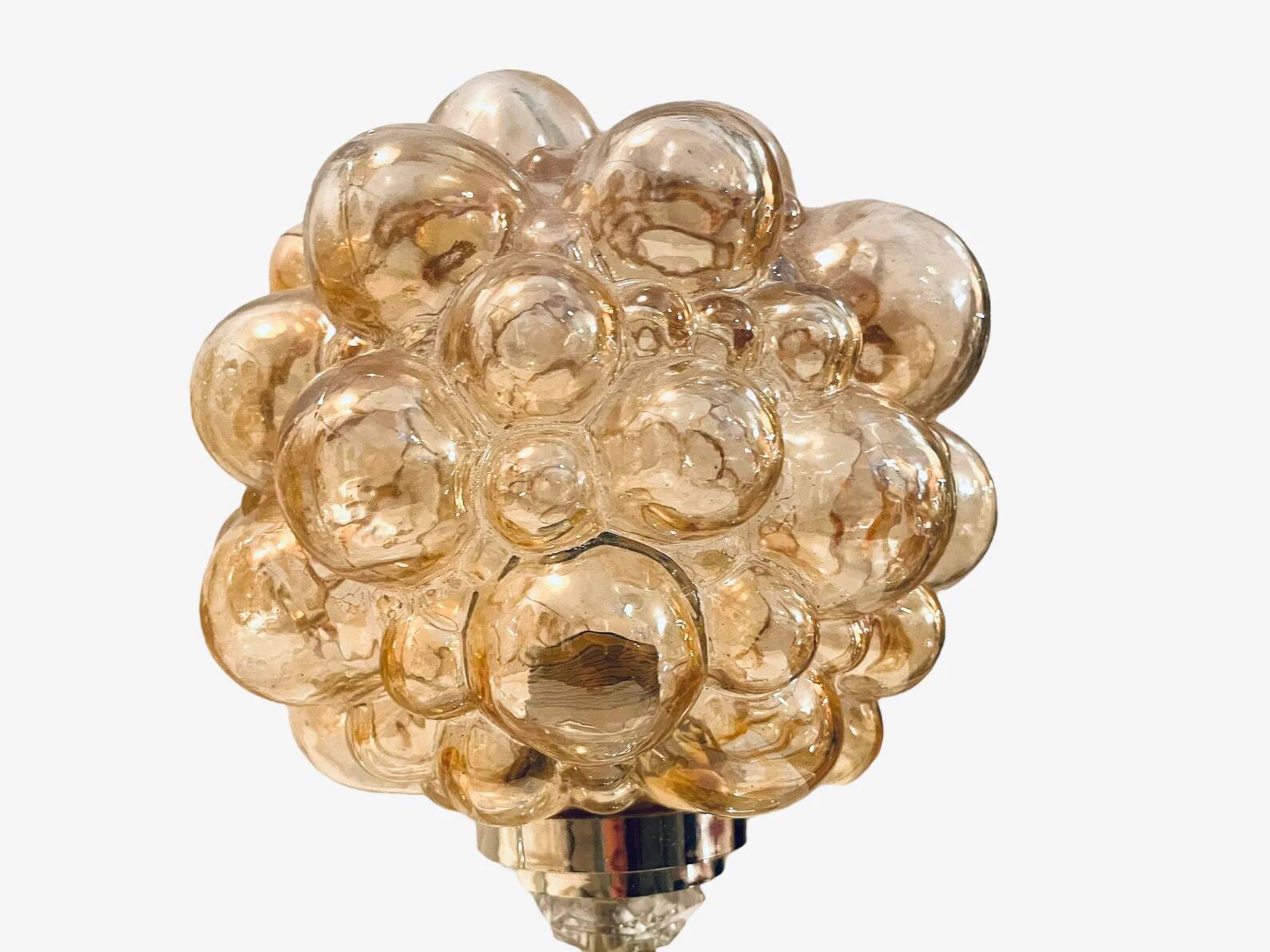 Set of 2 bubble glas lamps by Helena Tynell 1970