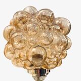 Ensemble de 2 lampes en verre bullé par Helena Tynell 1970