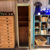 Old original green patina cabinet